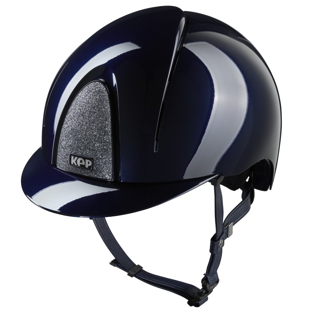 KEP Smart Nova Metal Polish Star Silver Reithelm - blue, Größe M (51-58)