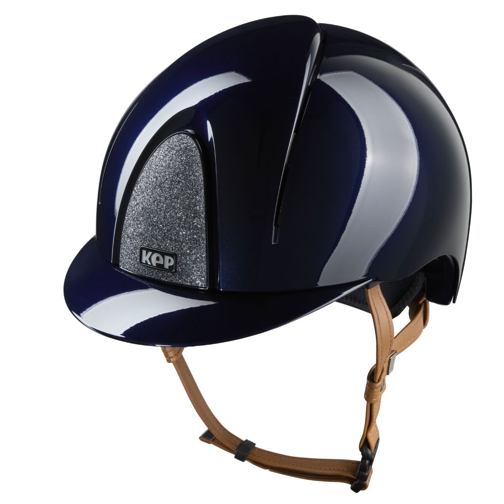 KEP Smart Nova Metal Polish beige Strap Star Silver Reithelm - blue, Größe M (51-58)
