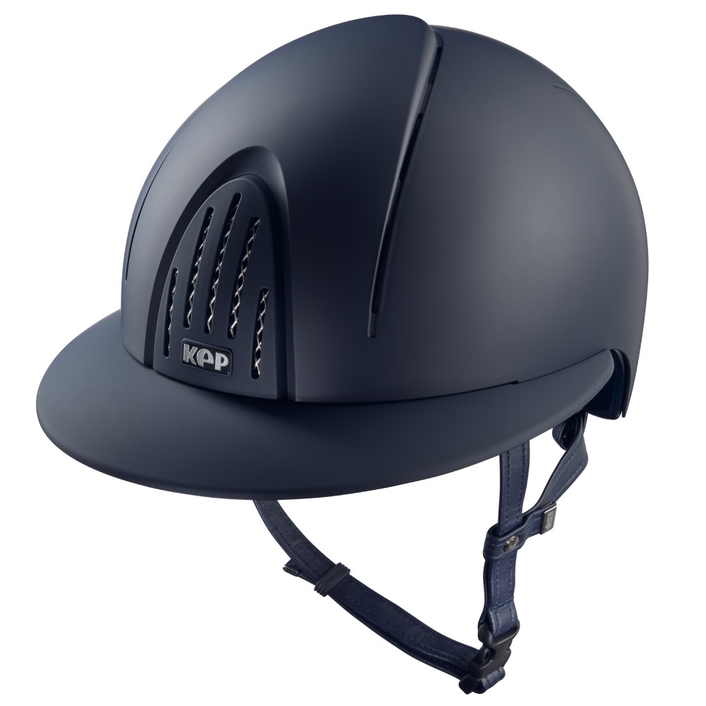 KEP Smart Nova Textile Polo Visor Reithelm - blue, Größe L (59-62)