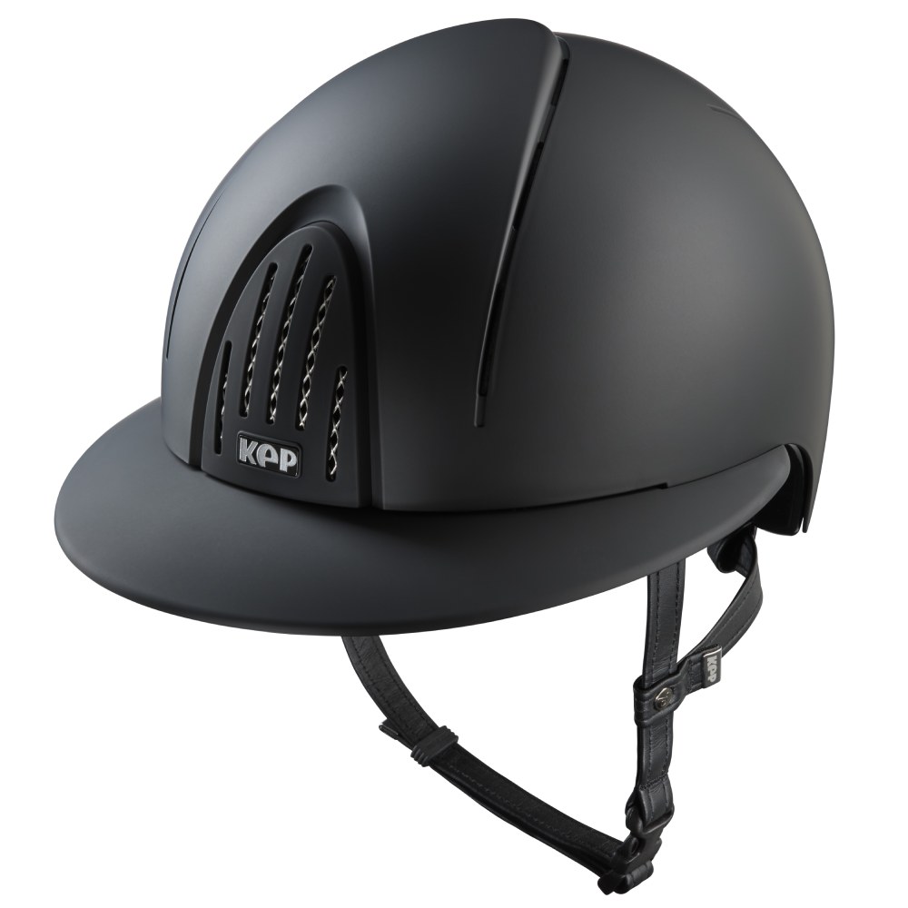 KEP Smart Nova Textile Polo Visor Reithelm - black, Größe L (59-62)