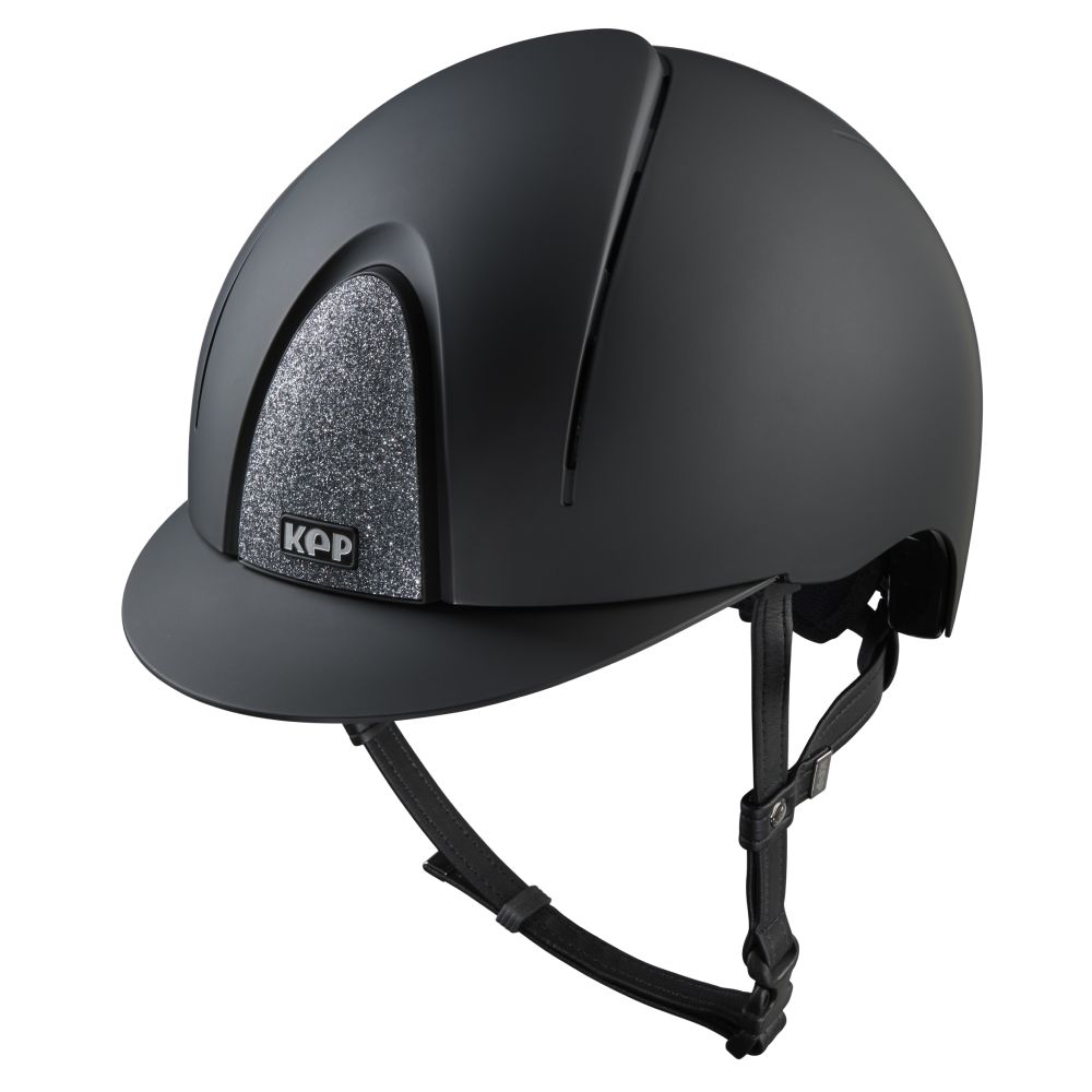 KEP Smart Nova Textile Star Silver Reithelm - black, Größe L (59-62)