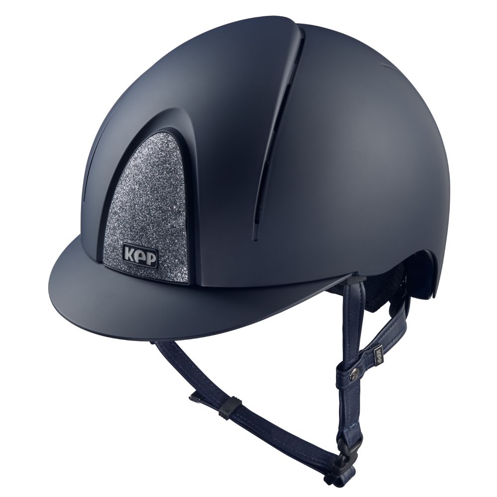 KEP Smart Nova Textile Star Silver Reithelm - blue, Größe L (59-62)