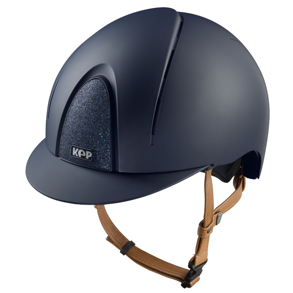 KEP Smart Nova Textile beige Strap Star Reithelm - blue, Größe M (51-58)