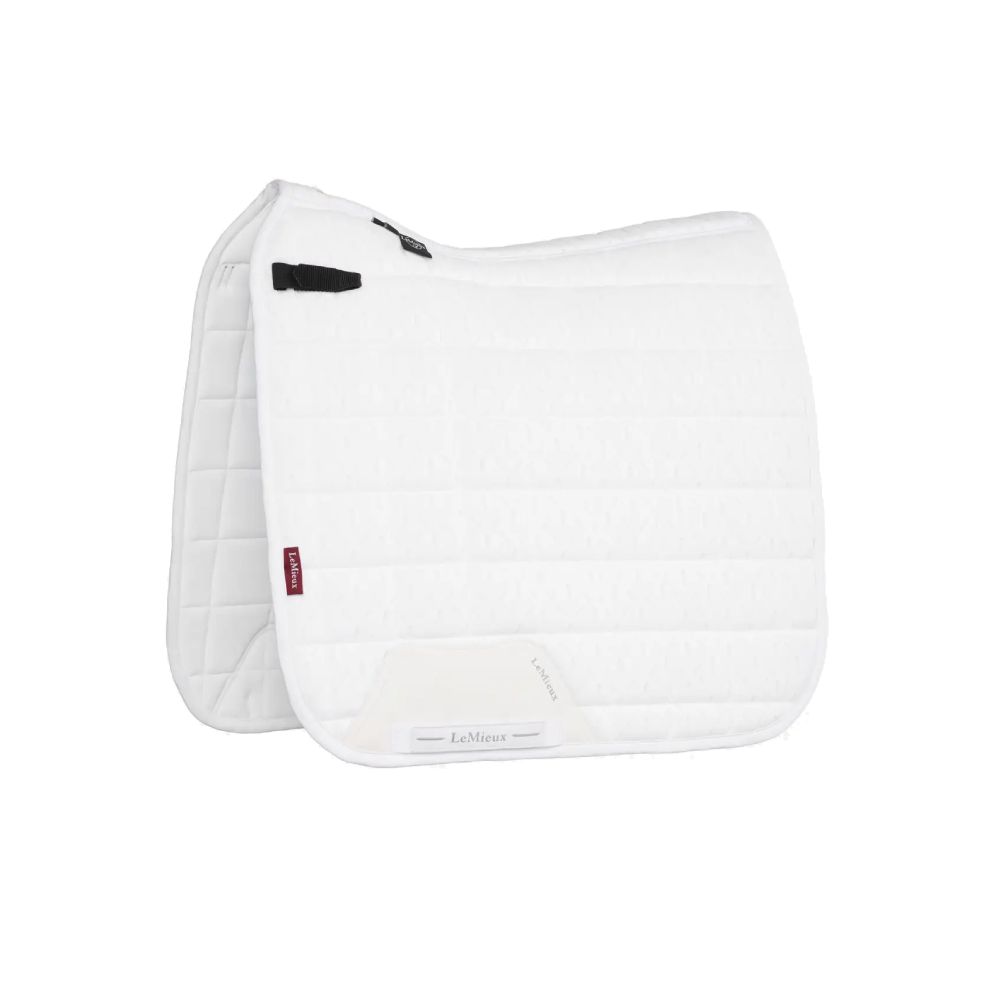 LeMieux 3D Mesh Selbstkühlende Dressurschabracke - white, Größe L