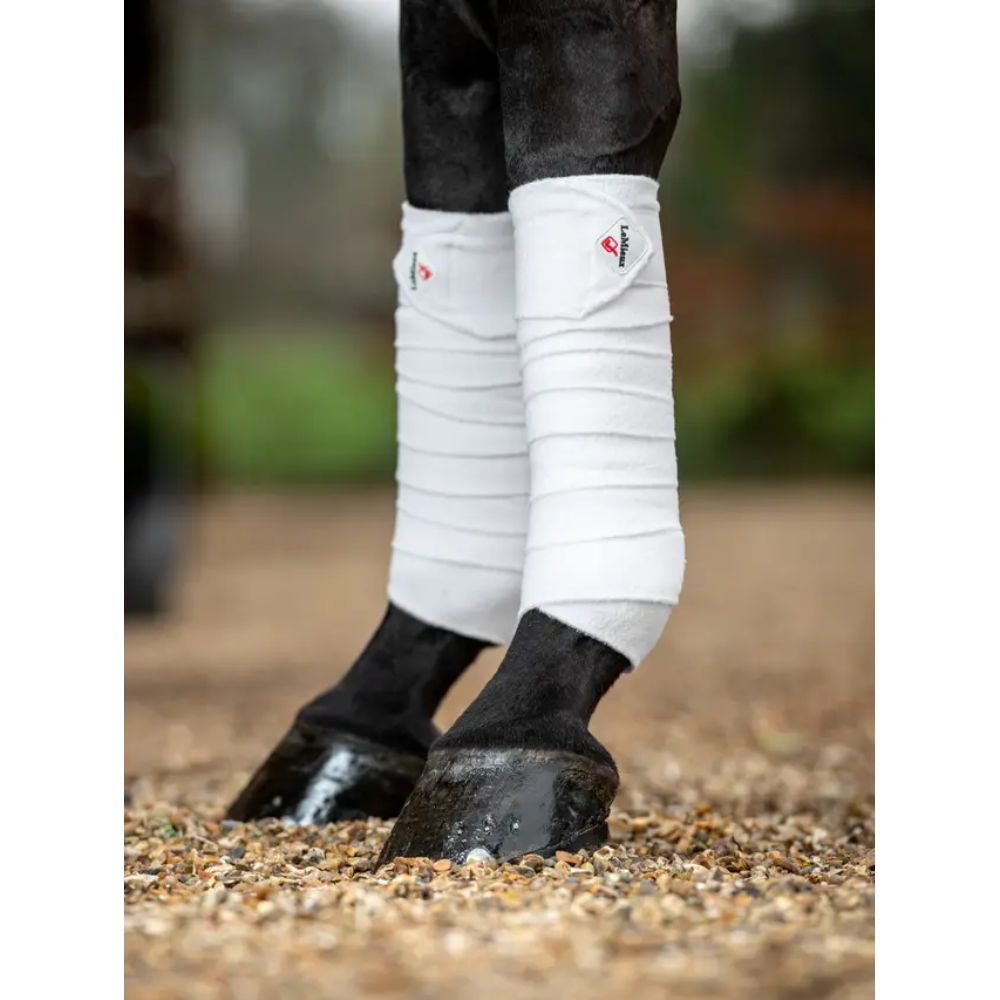 LeMieux Classic Polo Fleecebandagen - white, Größe Warmblut