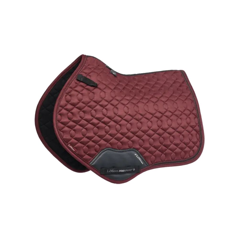 LeMieux Crystal suede Close Contact -Schabracke - burgundy, Größe S/M
