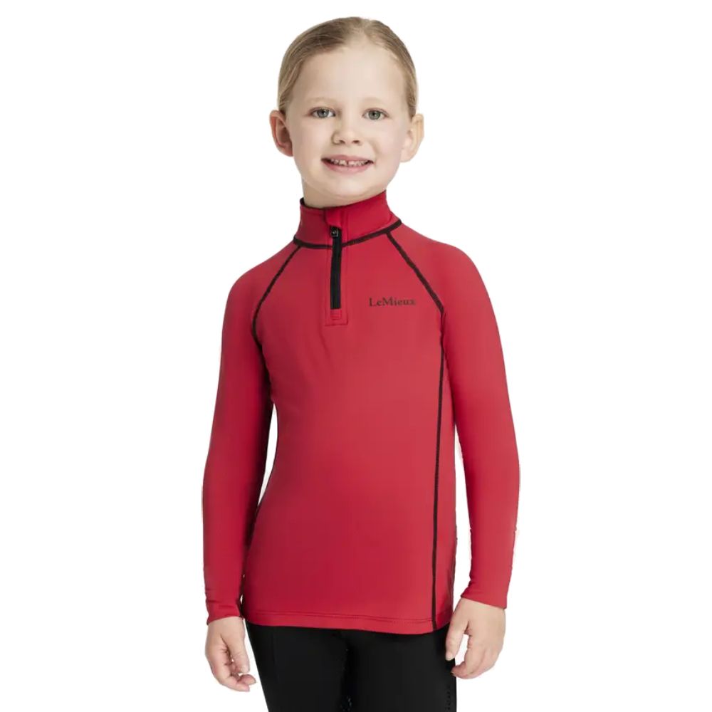 LeMieux Mini Classique Funktionsshirt Kinder - chilli, Größe 140