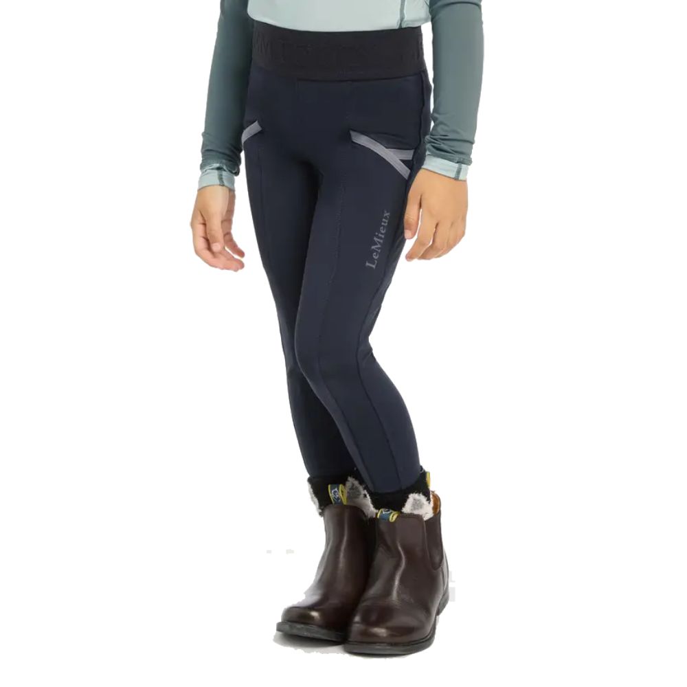 LeMieux Mini Reitleggings Kinder - indigo, Größe 128