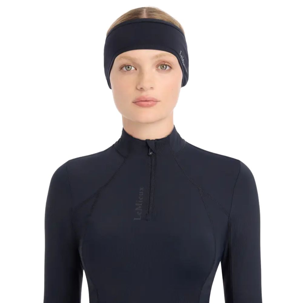 LeMieux Stirnband mit Zopfloch Damen - indigo
