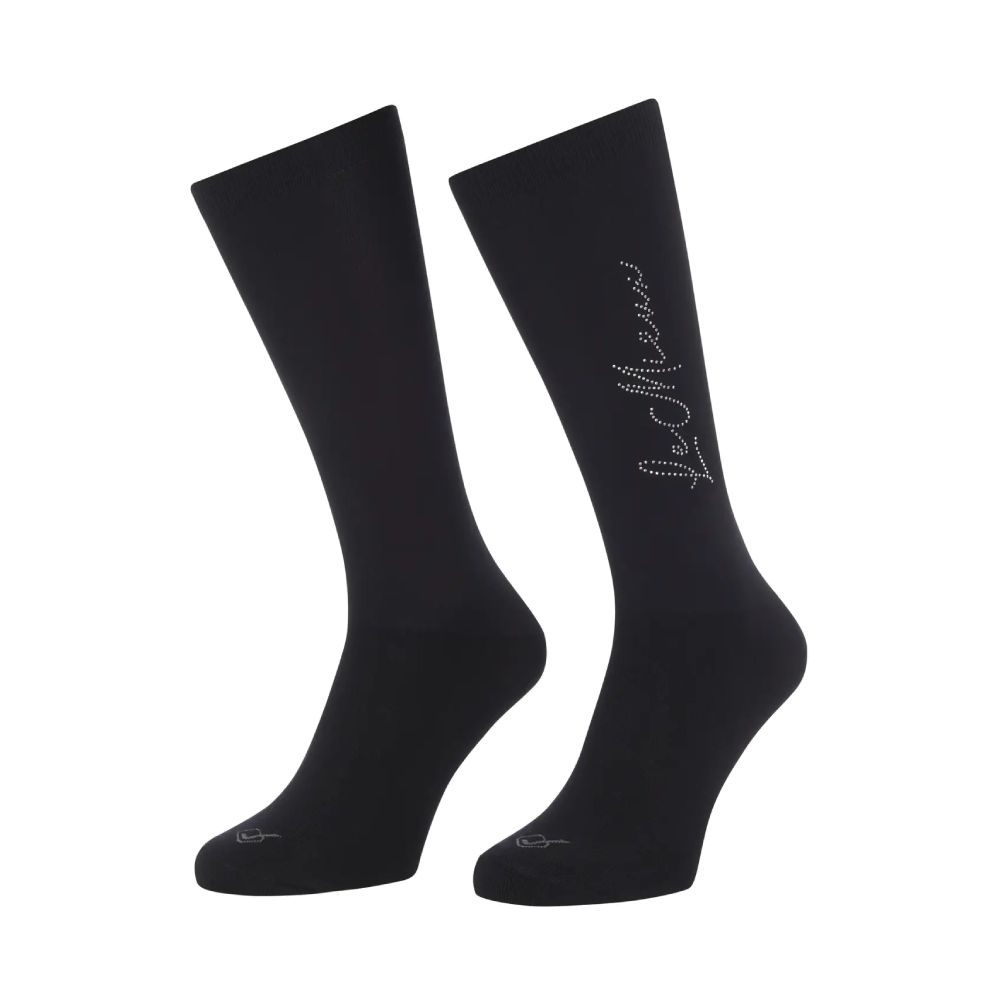 LeMieux Sparkle Turniersocken Unisex - black, Größe M