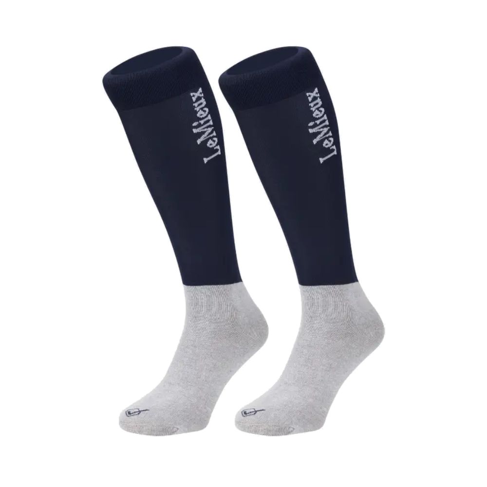 LeMieux Turnierstrümpfe Doppelpack Unisex - navy, Größe M