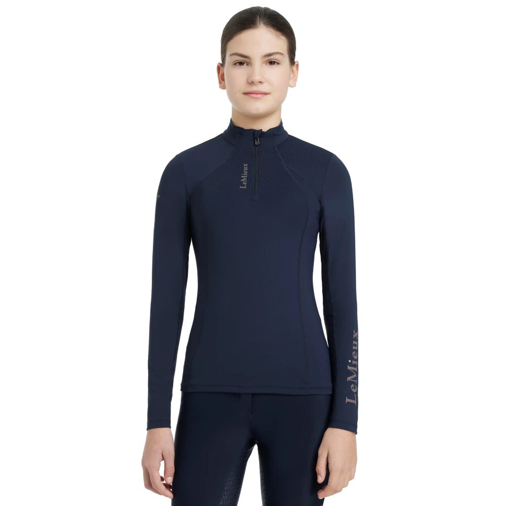 LeMieux Young Rider Classique Funktionsshirt Mädchen - navy, Größe 152