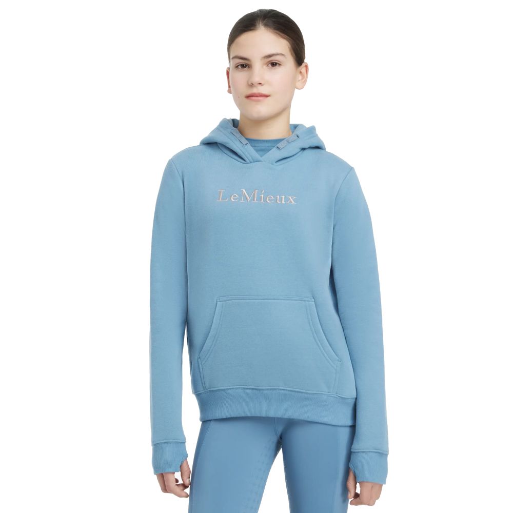 LeMieux Young Rider Classique Hoodie Kinder - ice blue, Größe 164