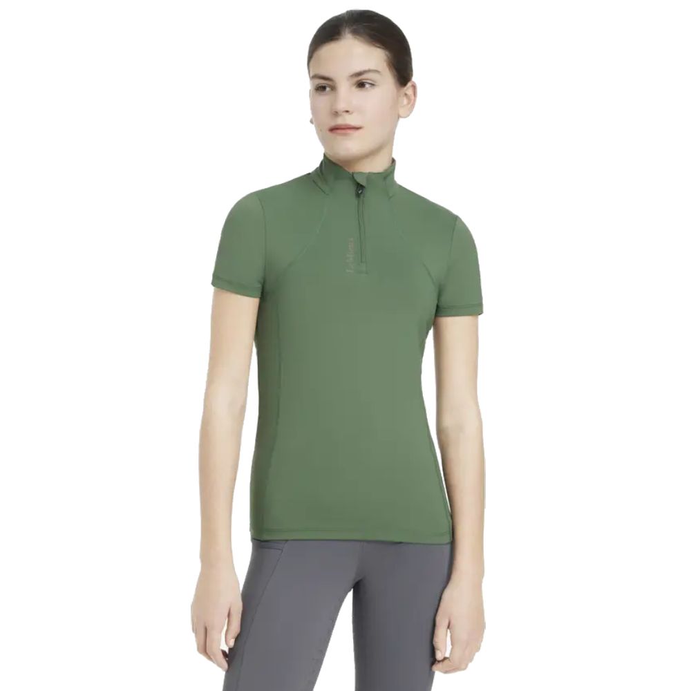LeMieux Young Rider Classique Kurzärmeliger Funktionsshirt Mädchen - hunter green, Größe 128