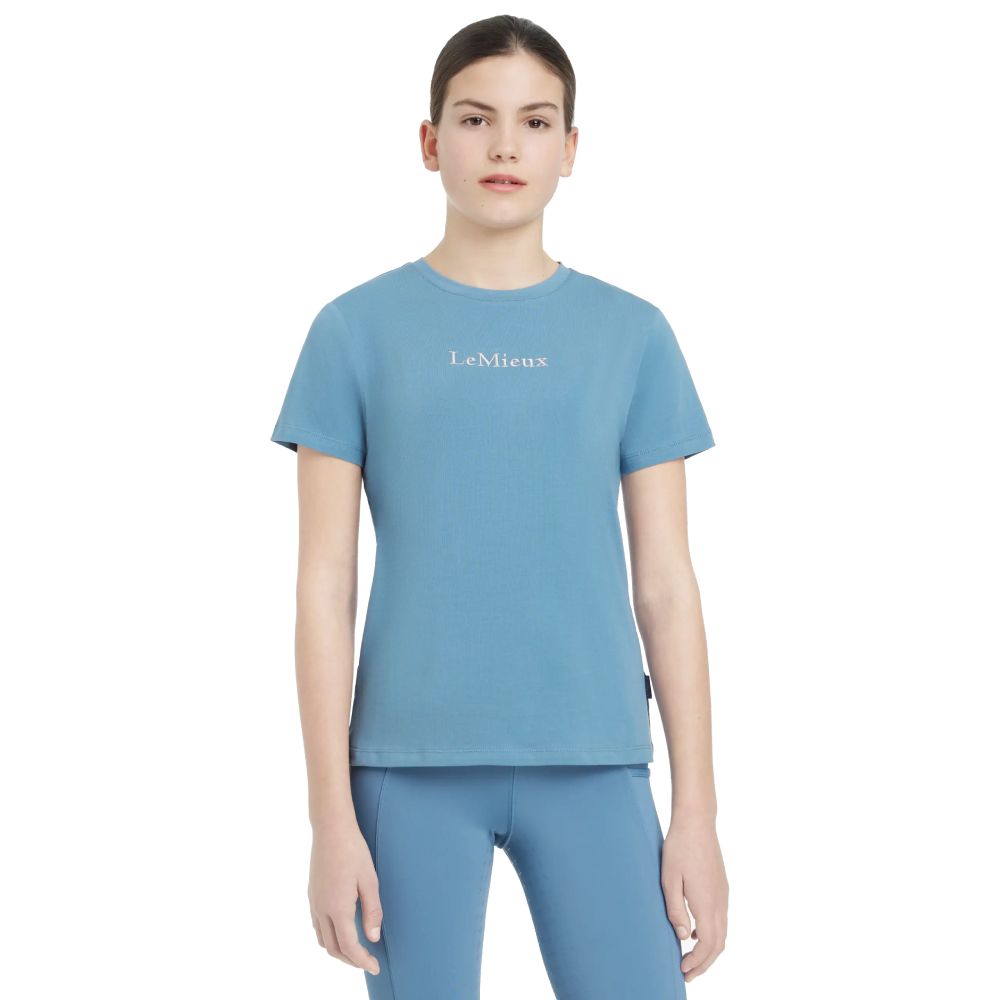 LeMieux Young Rider Classique T-Shirt Kinder - ice blue, Größe 128
