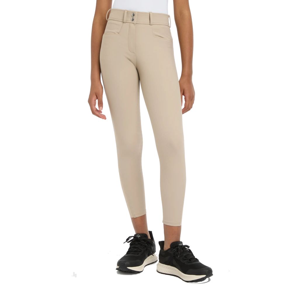 LeMieux Young Rider Izzy Reithose Vollbesatz Kinder - almond, Größe 128