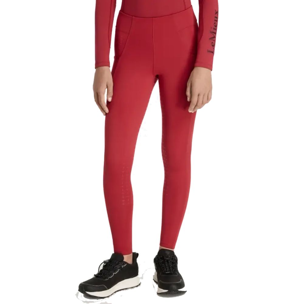 LeMieux Young Rider Orla Leggings Kinder - chilli, Größe 152