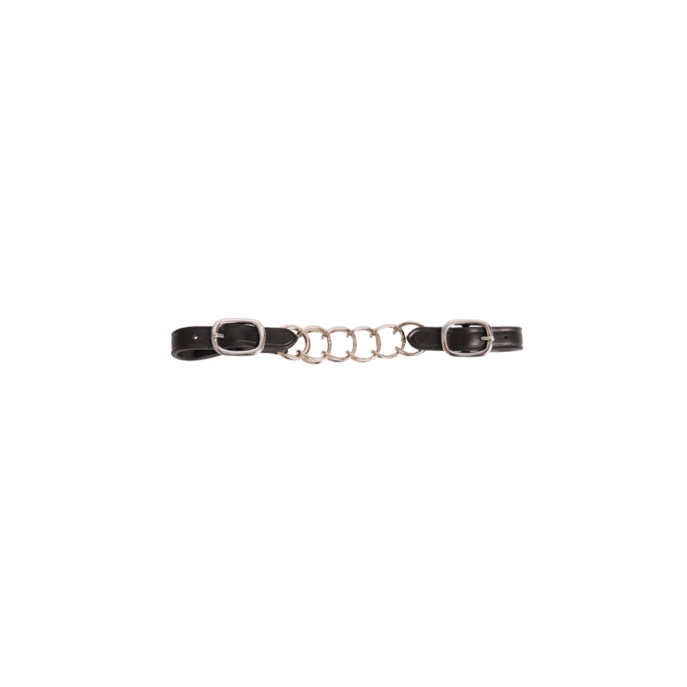 Dyon Hackamore chain single New English Collection - black, Größe Warmblut