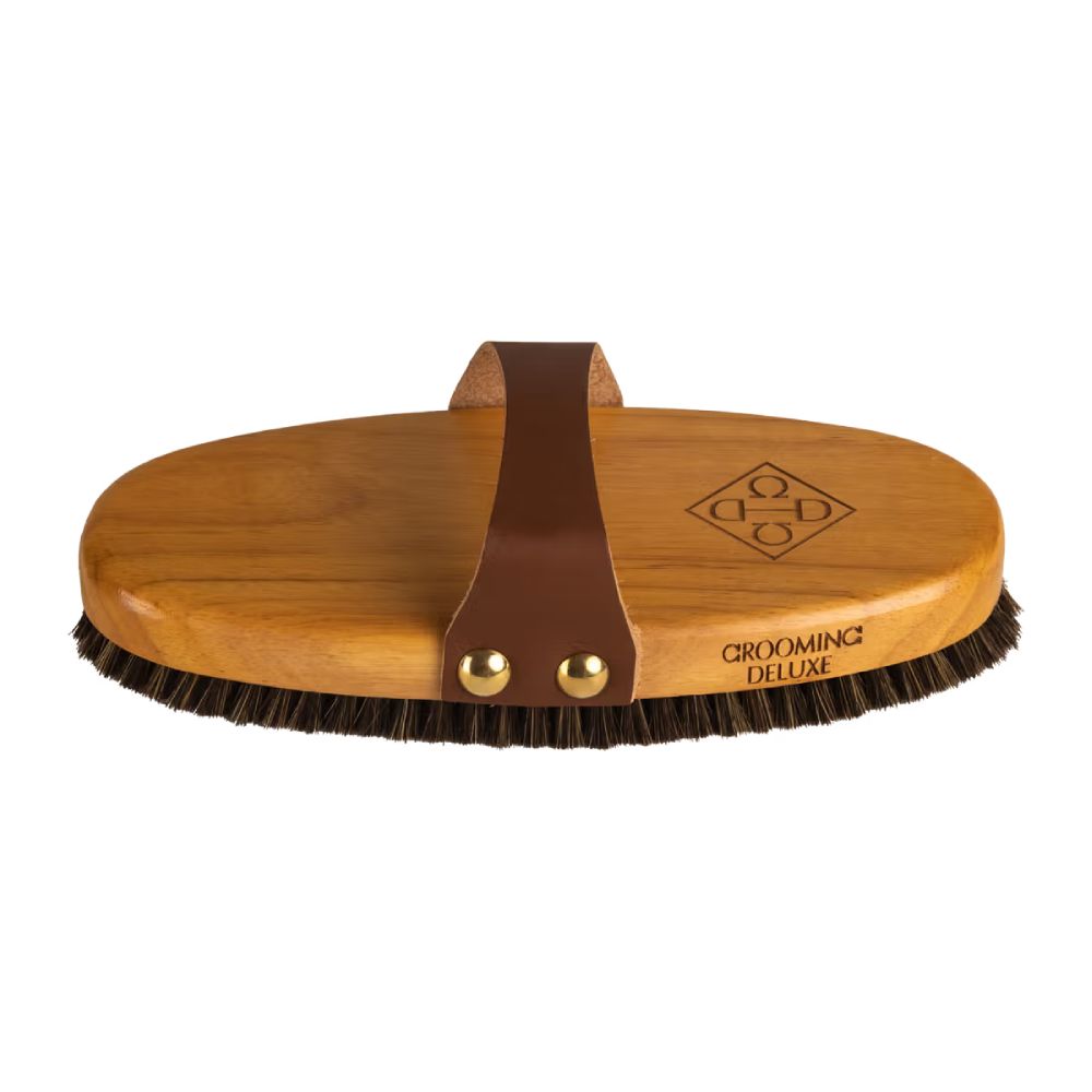 Grooming Deluxe Overall Brush Medium mit Pferdehaar - brown