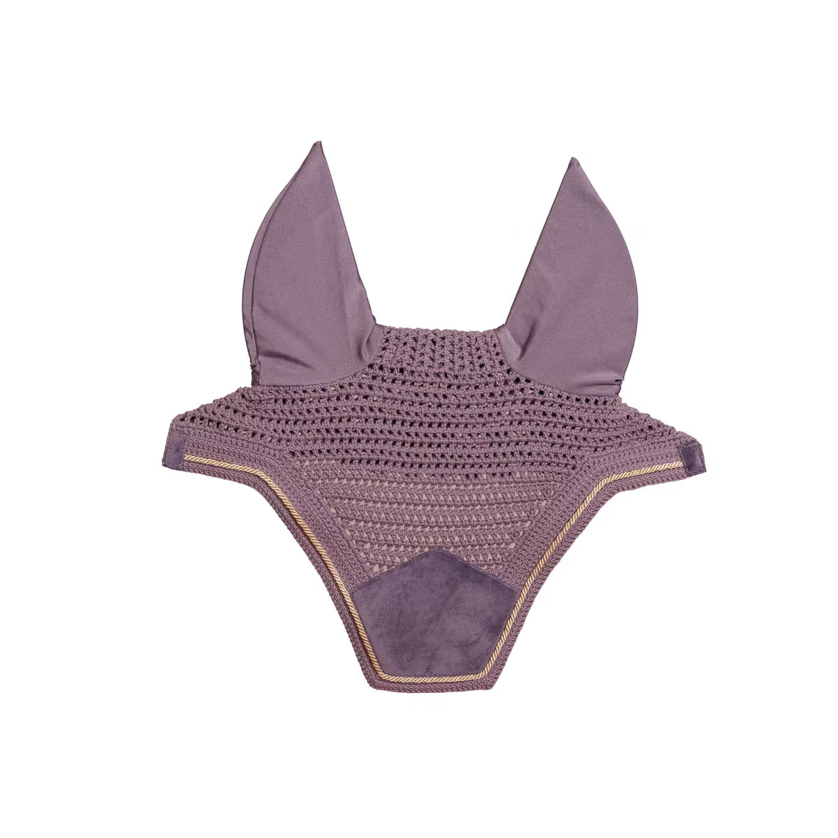 Kentucky Horsewear Fliegenohren Wellington soundless Velvet - light purple, Größe Warmblut