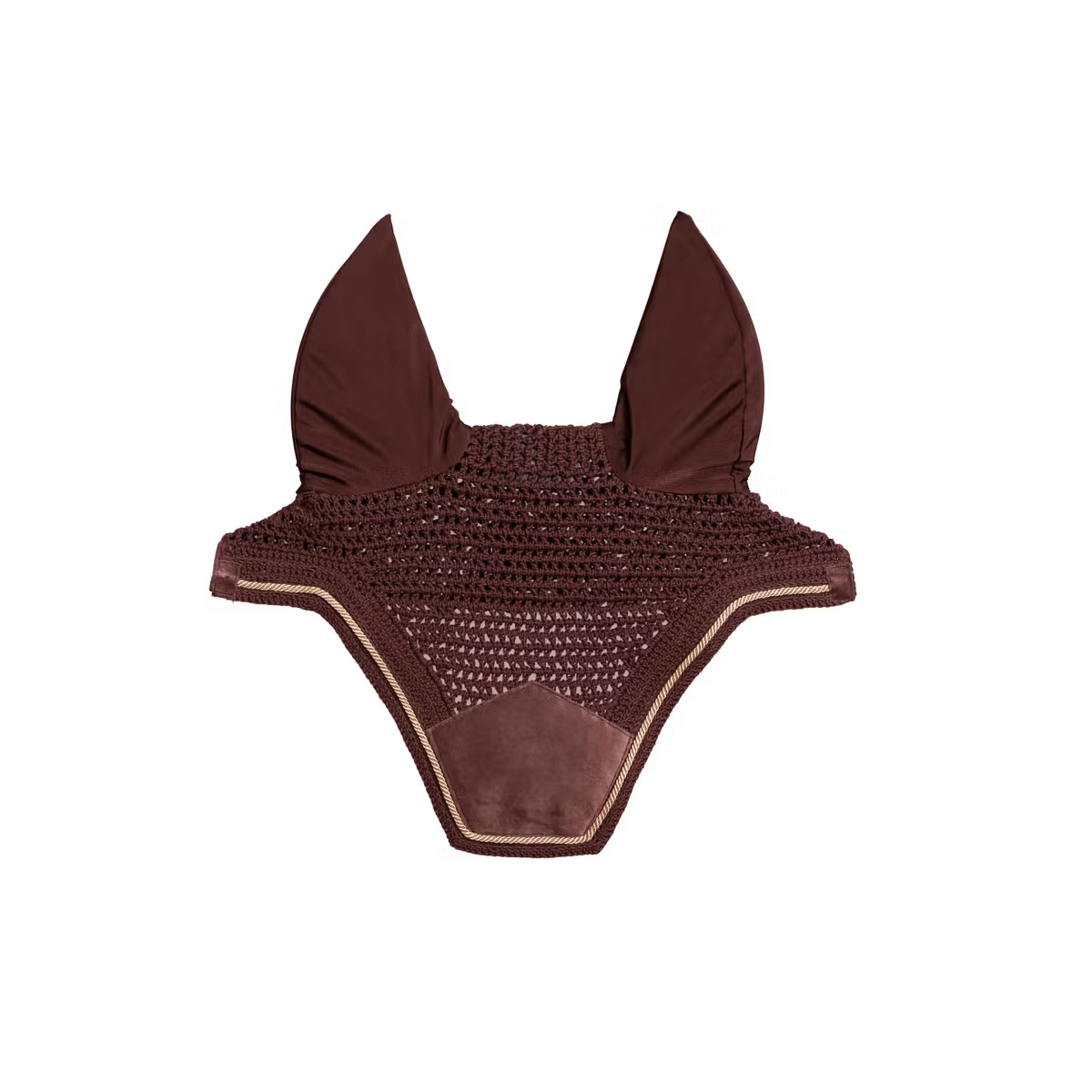 Kentucky Horsewear Fliegenohren Wellington soundless Velvet - purple, Größe Warmblut