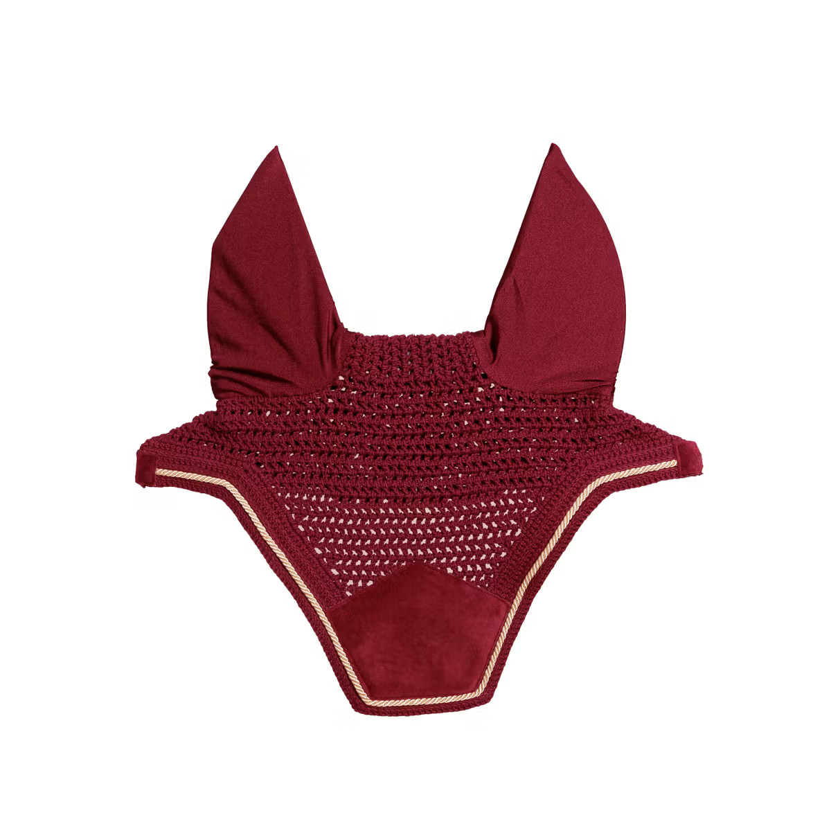 Kentucky Horsewear Fliegenohren Wellington soundless Velvet - fuchsia, Größe Warmblut