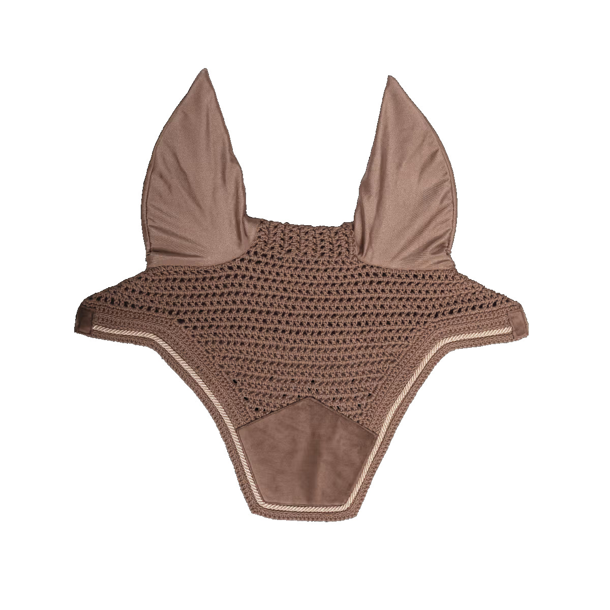 Kentucky Horsewear Fliegenohren Wellington soundless Velvet - beige, Größe Warmblut