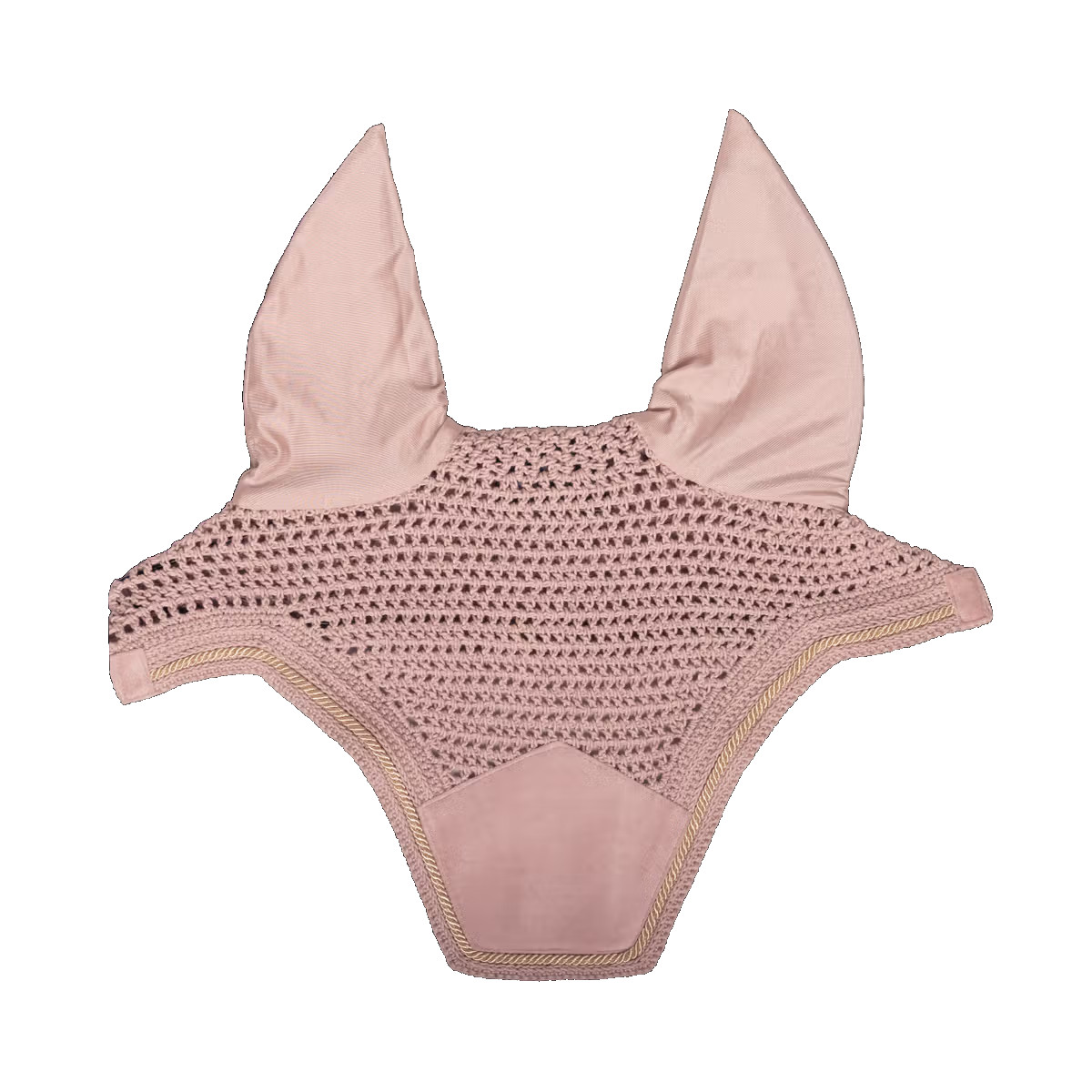 Kentucky Horsewear Fliegenohren Wellington soundless Velvet - soft rose, Größe Warmblut