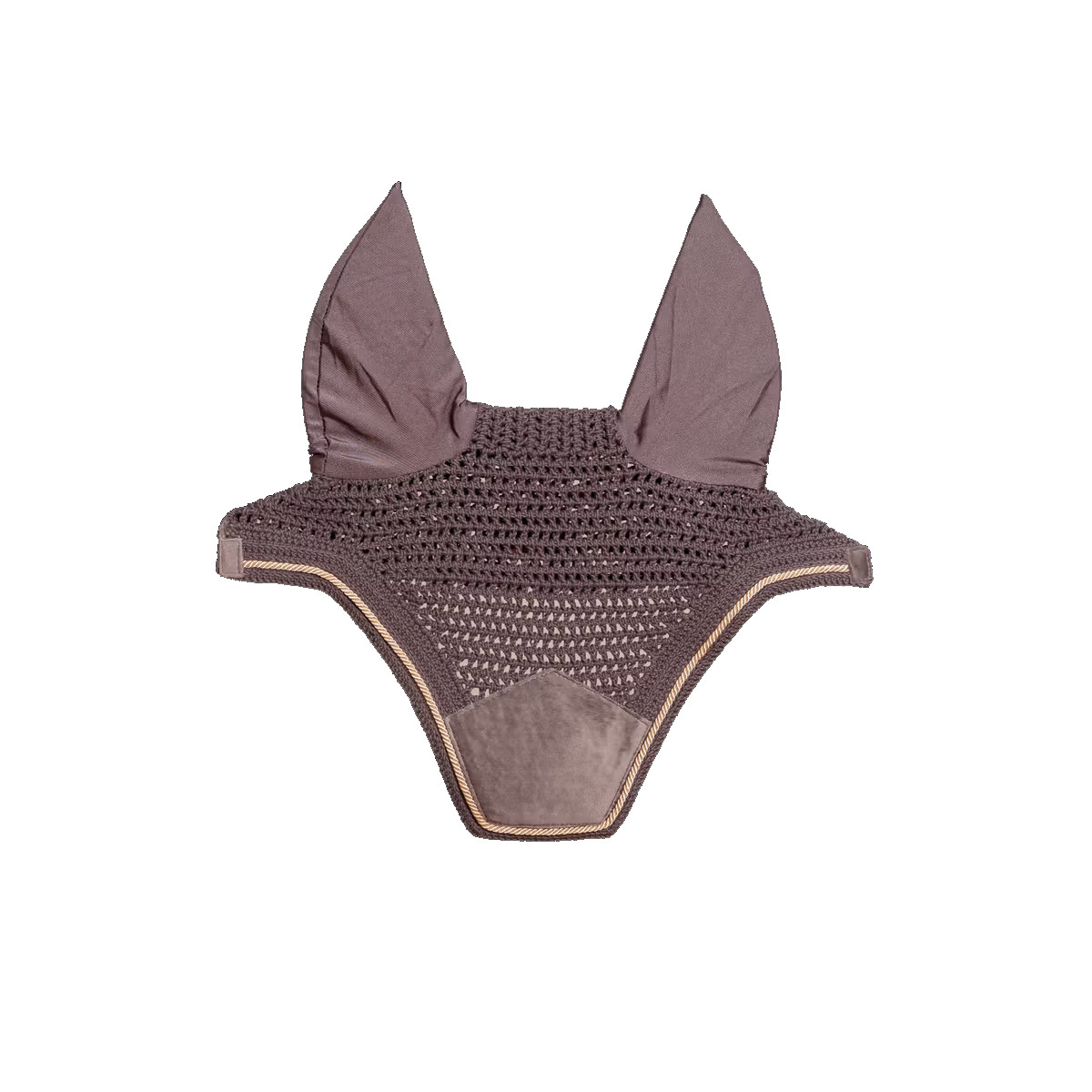 Kentucky Horsewear Fliegenohren Wellington soundless Basic Velvet - grey, Größe Warmblut