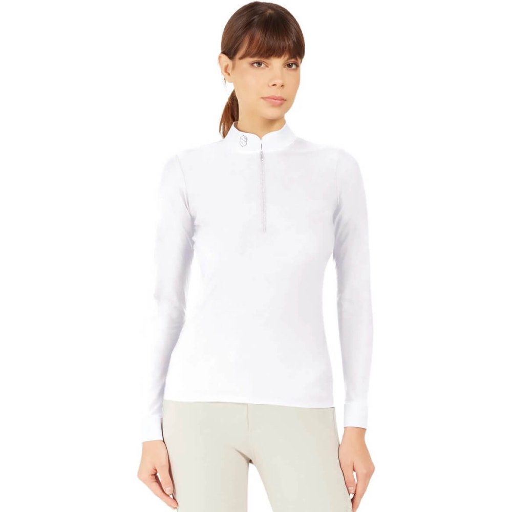 Samshield Aloise Turniershirt Damen - weiß, Größe M