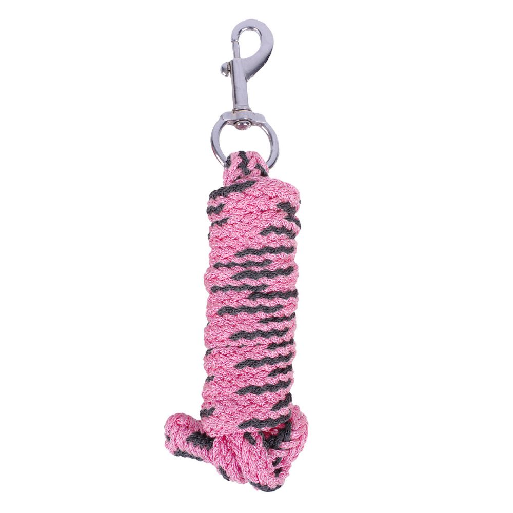 QHP Anbindestrick Color - flamingo-pink, Größe 2 m