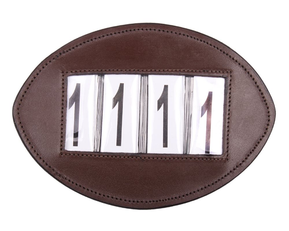 QHP Nummernhalters Basic (2er-Pack) - braun