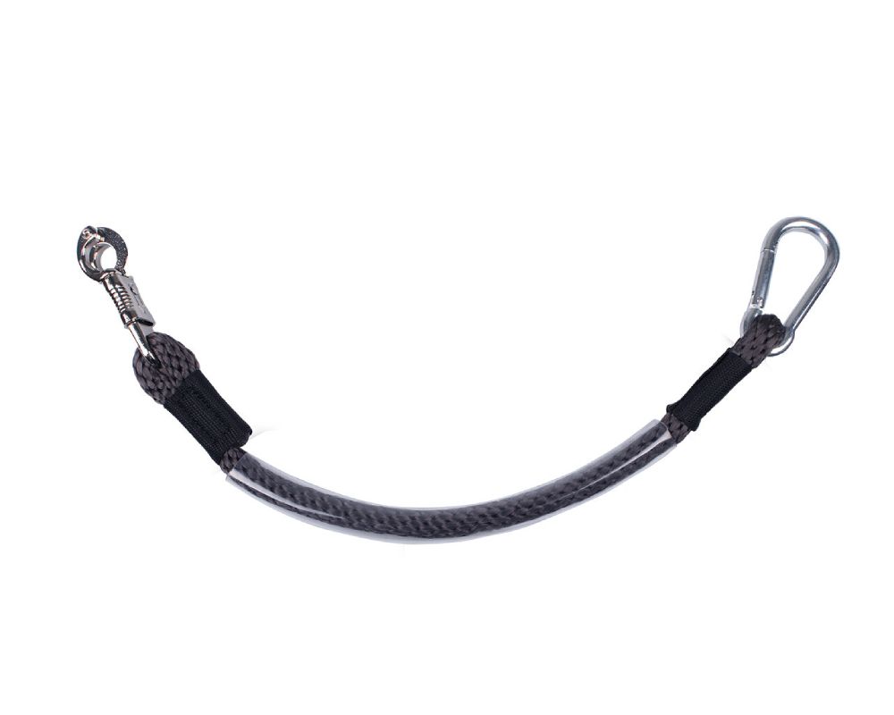 QHP Anbindestrick 90cm - grau