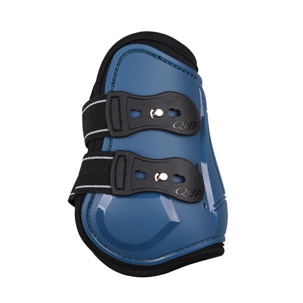 QHP Streichkappen Champion - steel blue, Größe Pony