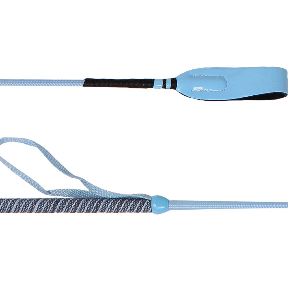 QHP Reitgerte Felix für Kinder - hellblau, Größe 65 cm