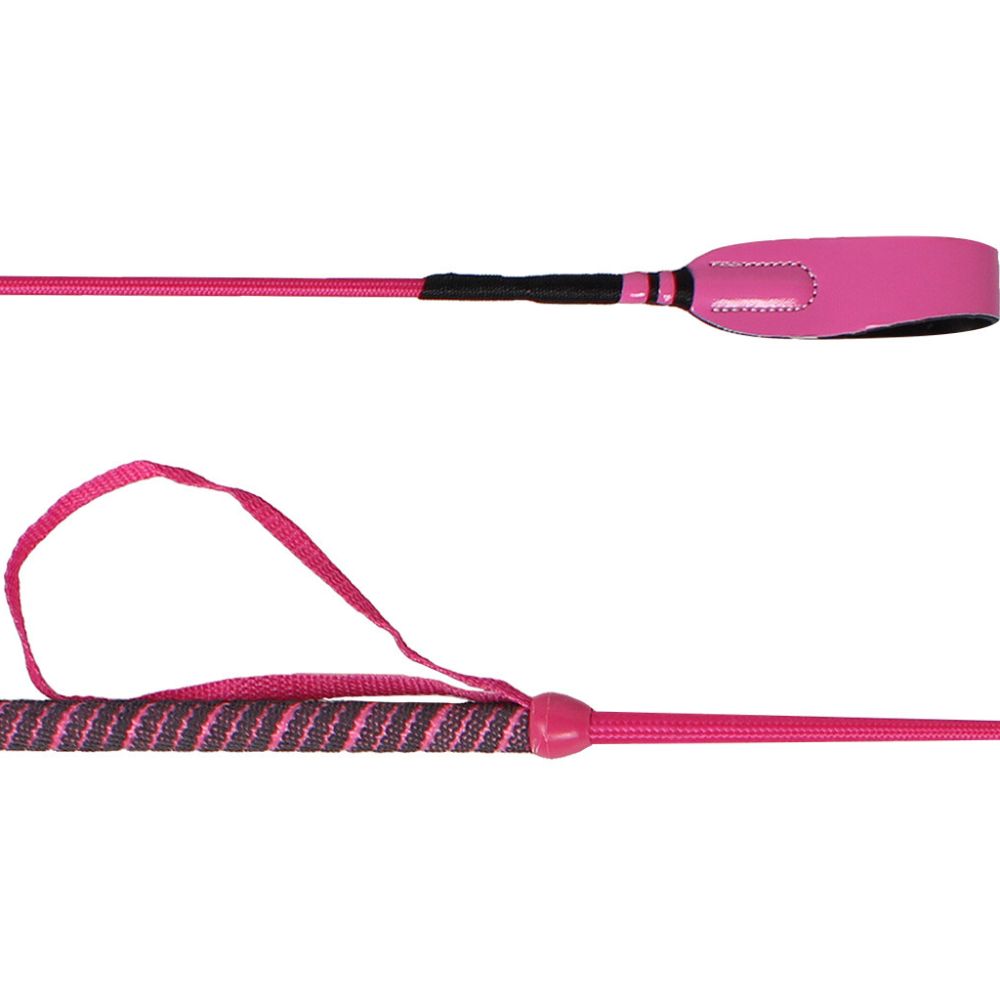 QHP Reitgerte Felix für Kinder - rosa, Größe 65 cm