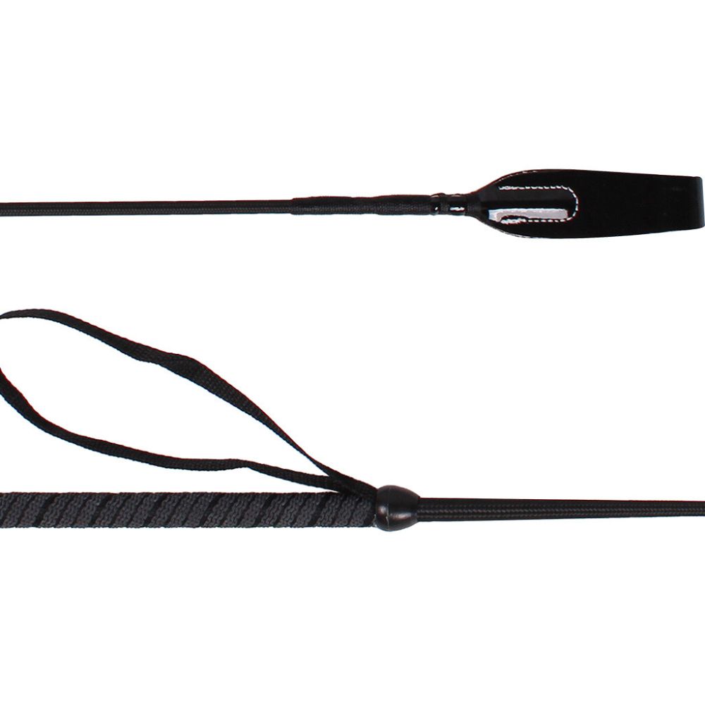 QHP Reitgerte Felix für Kinder - schwarz, Größe 65 cm