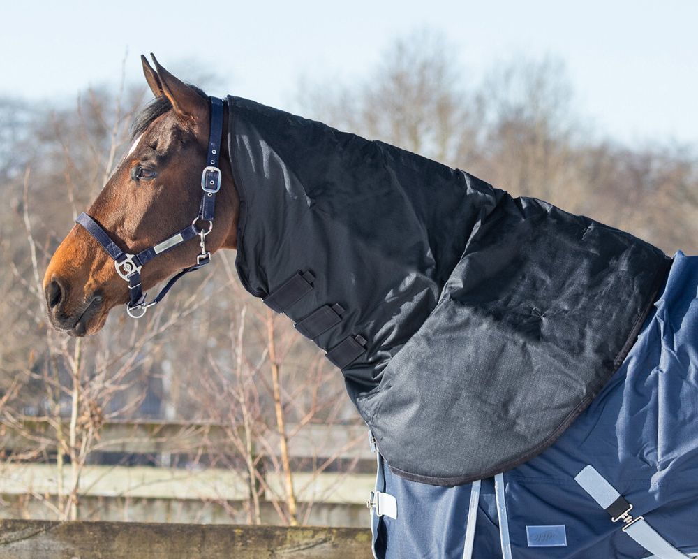 QHP Halsteil Turnout 200gr - schwarz, Größe S