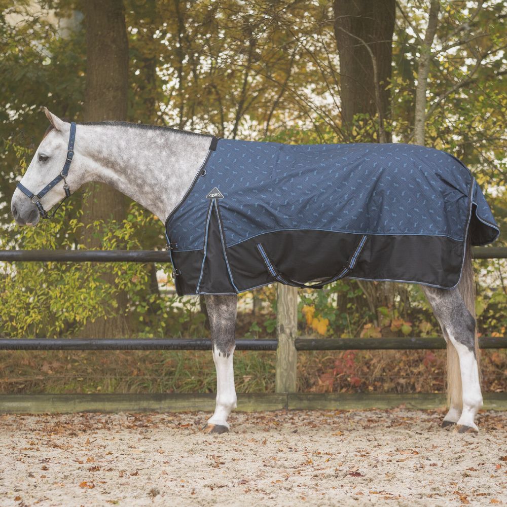 QHP Turnoutdecke 1200D Collection 50gr - navy dusk, Größe 155 cm