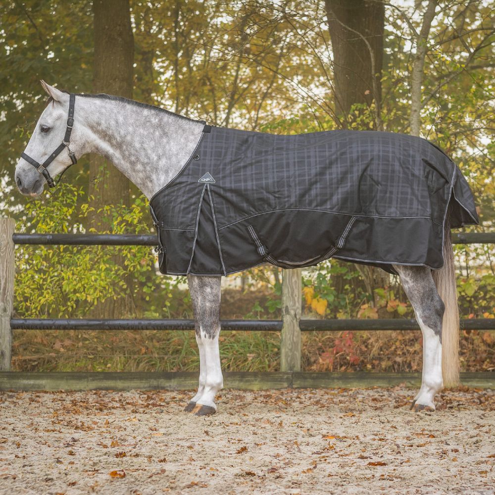 QHP Turnoutdecke 1200D Collection 50gr - midnight, Größe 130 cm