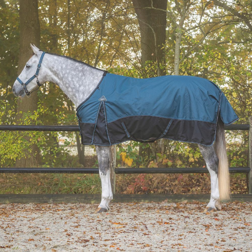 QHP Turnoutdecke 1200D Collection 50gr - mystic blue, Größe 100 cm