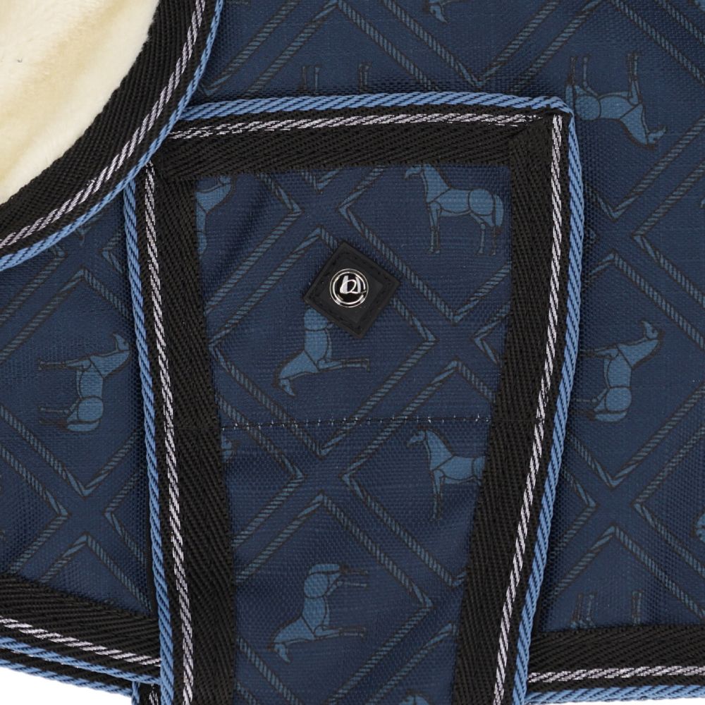 QHP Turnout Hundedecke 1200D Collection - navy dusk, Größe 25