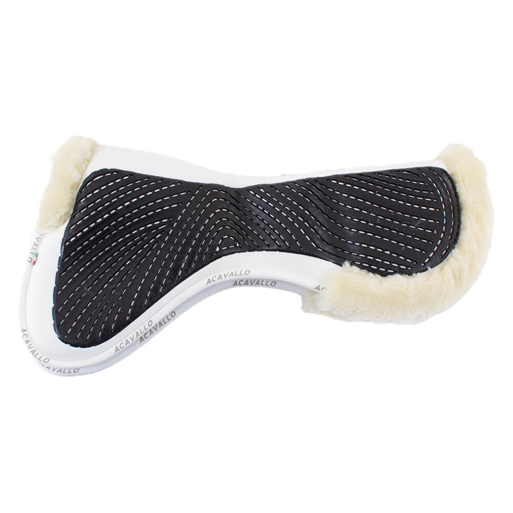Acavallo CC Gel & Memory Foam Half Pad Eco-Wool - white/natural