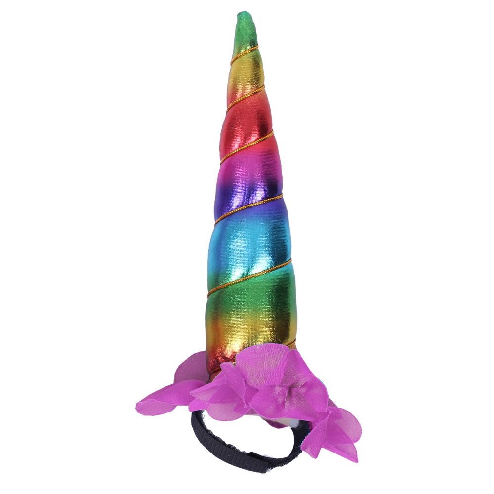 QHP Einhorn-horn - rainbow
