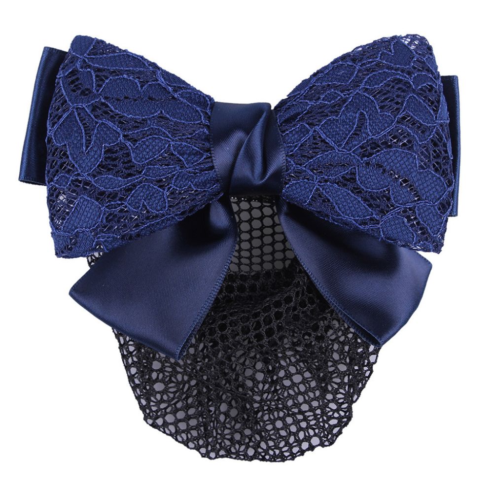 QHP Haarschleife Lace - navy