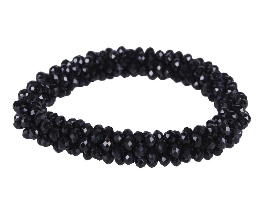QHP Knotenband Shine - schwarz