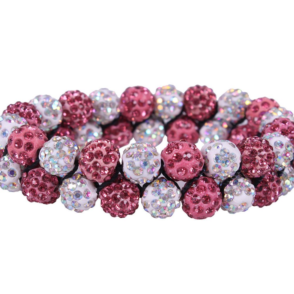 QHP Haar-Knotenband Gloss - weiß/rosa