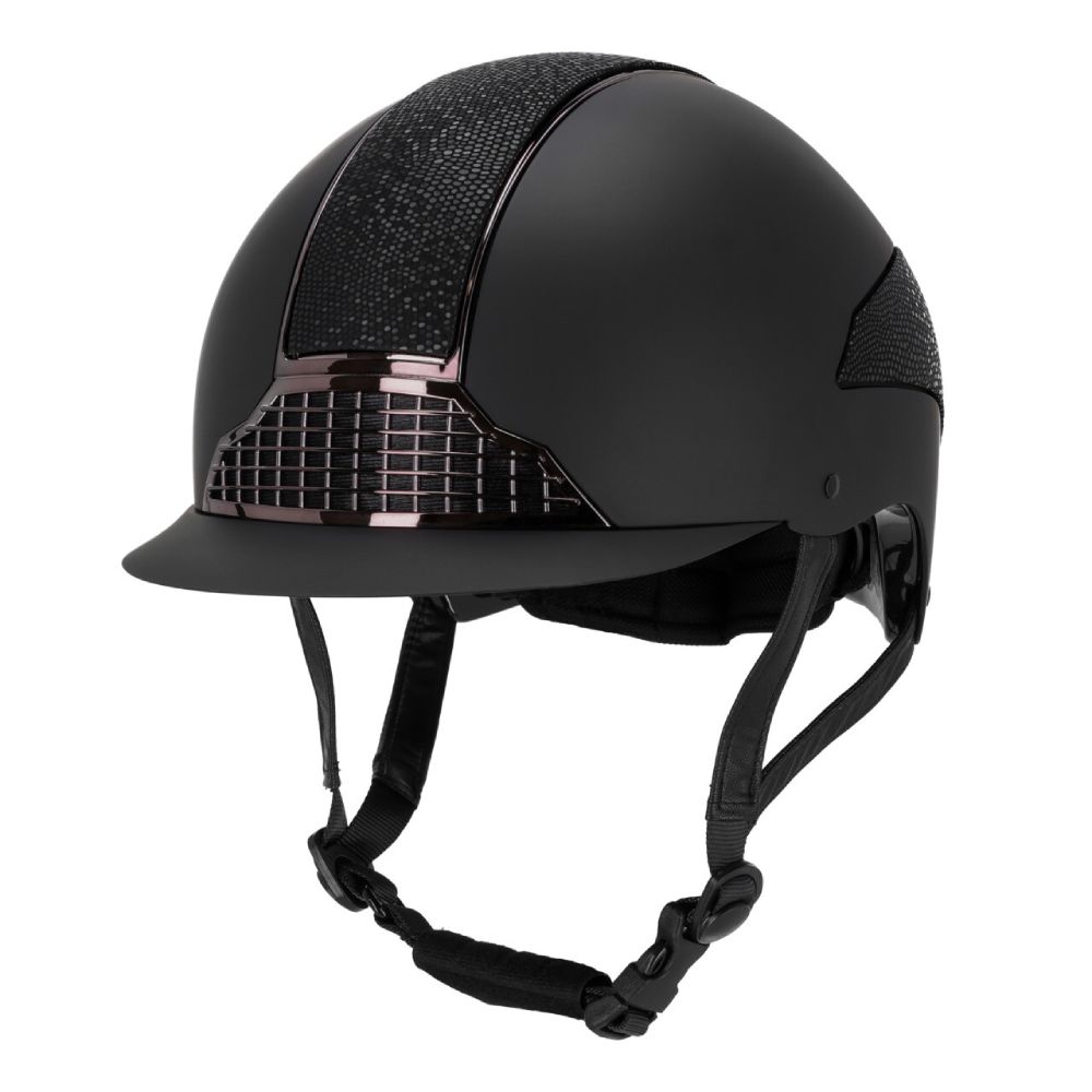 QHP Reithelm Detroit - schwarz, Größe 55-57