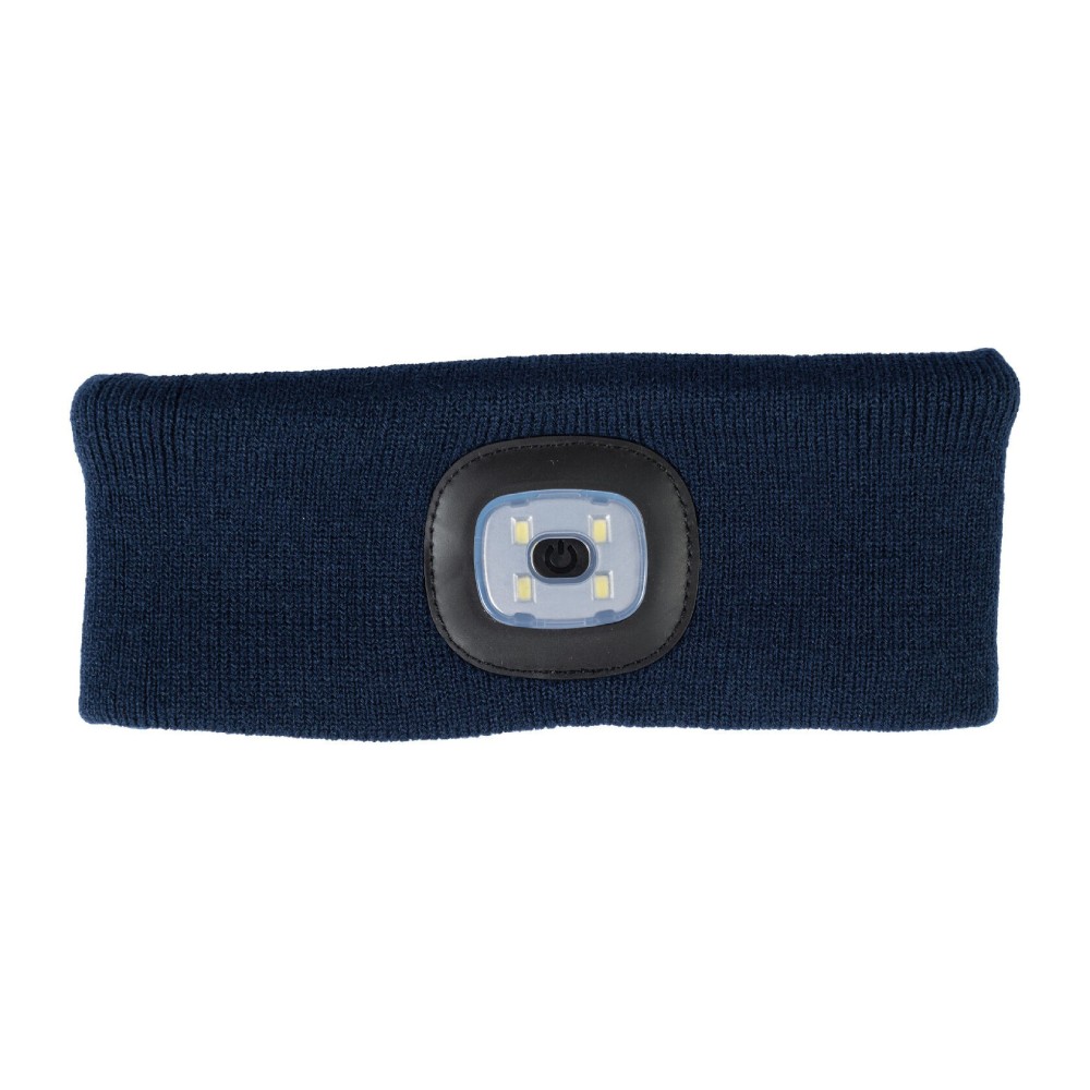 HKM Honey Stirnband mit integriertem Lichtelement - dunkelblau