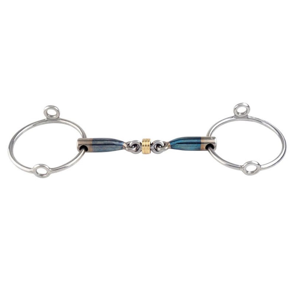 Trust Sweet Iron Aufziehtrense Brass Rings 16mm - Silber, Größe 14,5 cm
